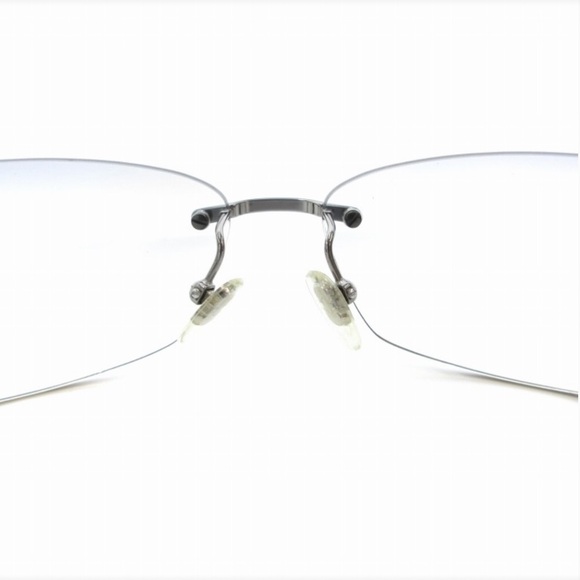 AUTHENTIC SALVATORE FERRAGAMO stylish  Black and Silver Rimless sunglasses - Picture 5 of 6